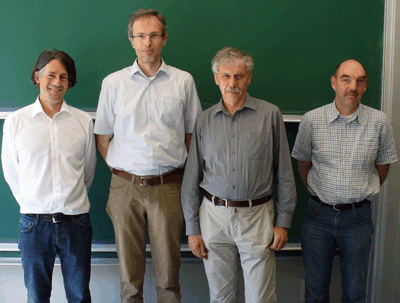 Prof. Stefan Teufel, Prof. Marcel Griesemer, Prof. Jan Derezinski, Prof. Guido Schneider
