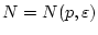 $ N=N(p,\varepsilon ) $