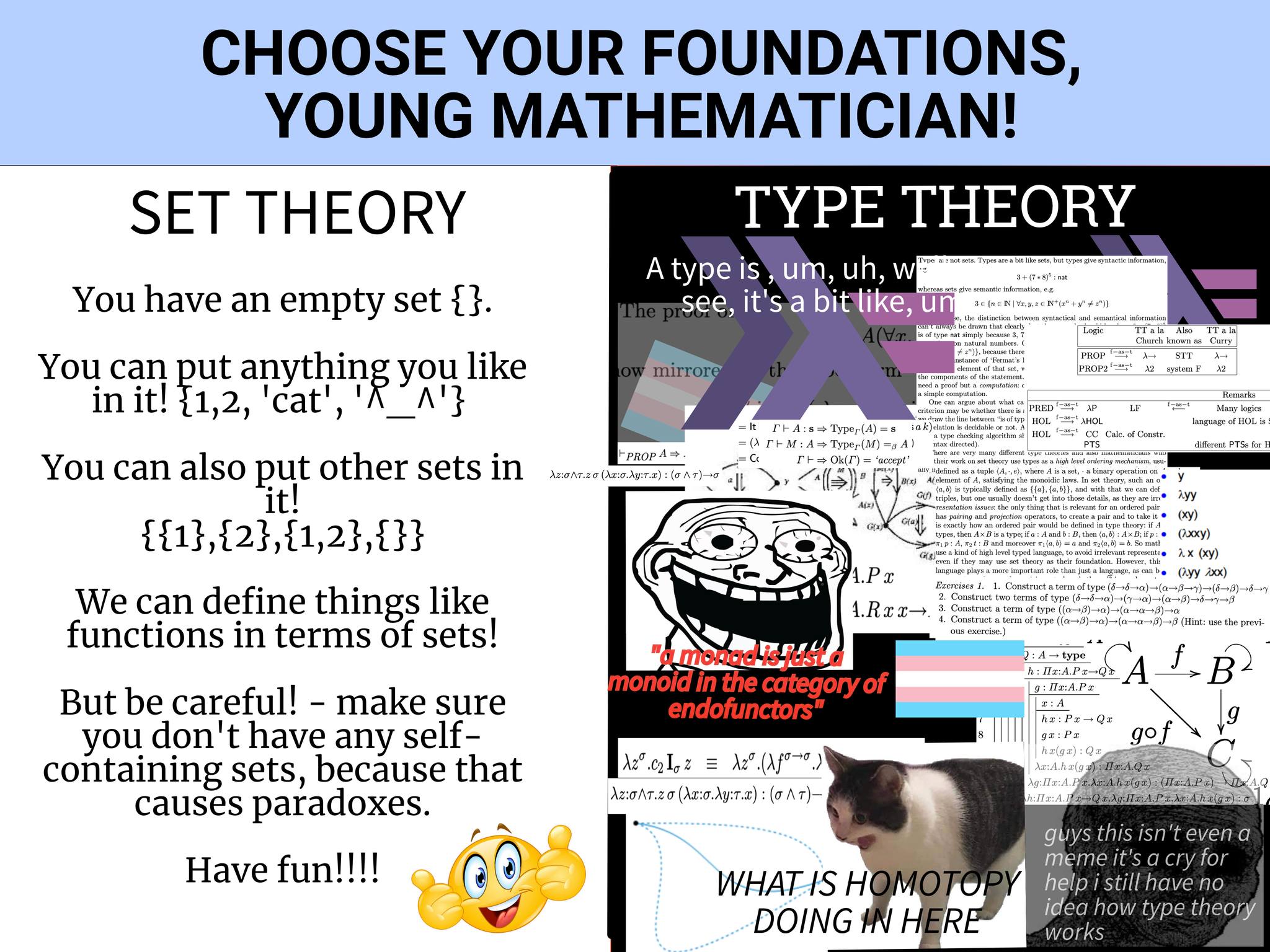 Set vs Type Theory