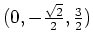 $ \mbox{$(0,-\frac{\sqrt 2}{2},\frac{3}{2})$}$
