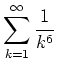 $ \mbox{$\displaystyle\sum_{k = 1}^\infty \frac{1}{k^6}$}$